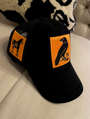 Blk & Orange DE Crow hat