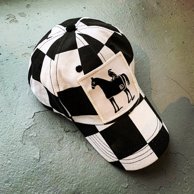 DE Horse & Crow checkered hat